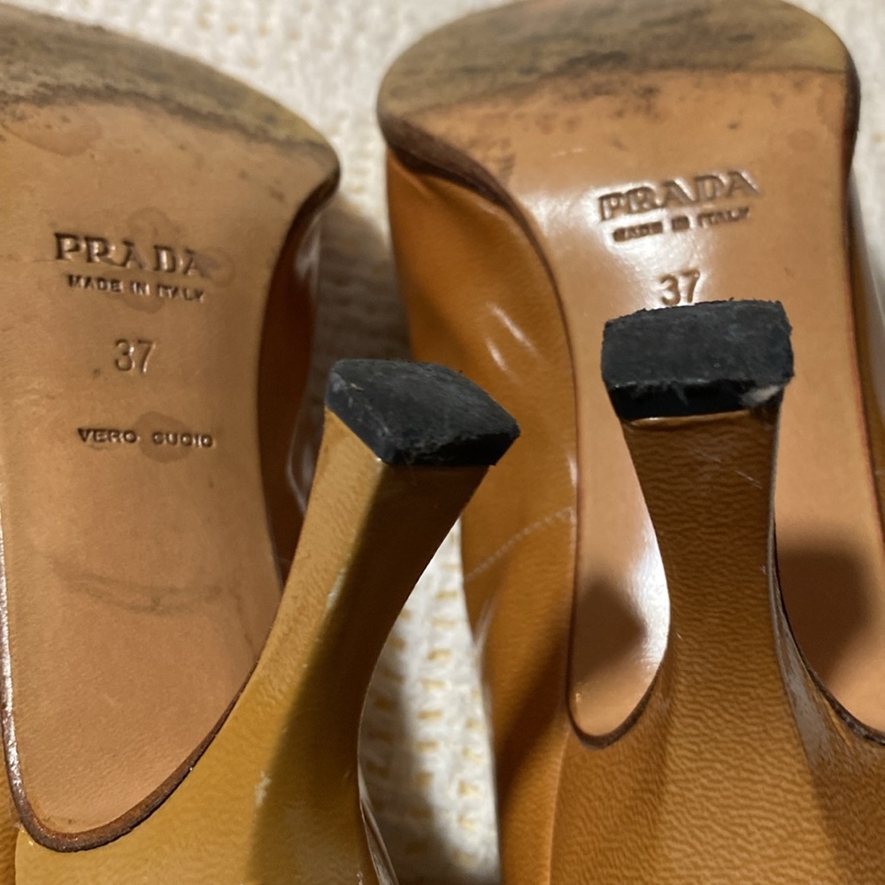 Prada Brown Patent Leather Heels - Picture 8 of 11